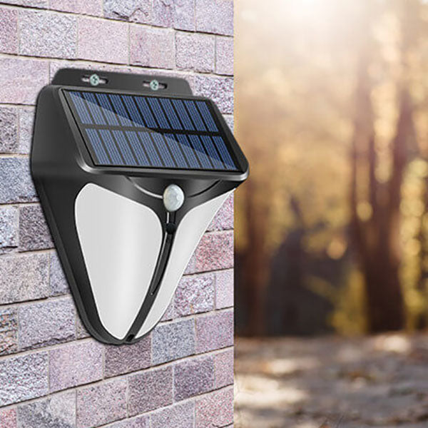 Solar Intelligent Triangle Outdoor Waterproof Body Sensor Patio LED Wall Light