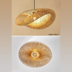 Rattan Woven Bamboo - Pendant Light - Led - Light
