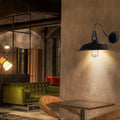 Noctura Classic Wall Lamp | Vintage Design | Iron Frame with Round Glass Shade | 1-Light Dining Room Lighting
