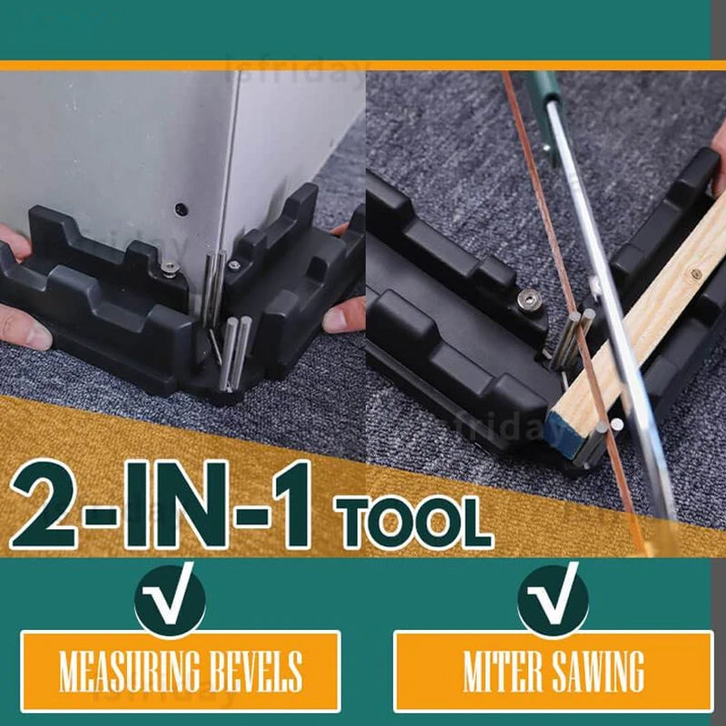 Two-in-one miter gauge cutter