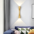 Modern Simple Long Horn 2-Light LED Indoor and Outdoor Wall Light