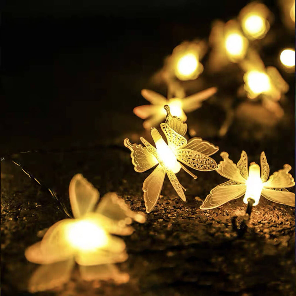 Luminelle LED String Lights | Butterfly Design | For Garden, Balcony & Terrace | Outdoor Decor