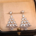 Christmas tree earrings (One pair)