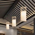 Bambora Zen Pendant Light | Handwoven Bamboo Lantern | Japanese Design | Natural Elegance