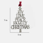Solid Tin Christmas Decoration