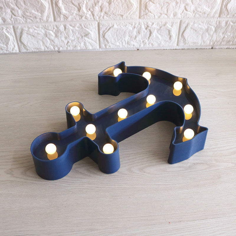 Scandinavian modern Boat Anchor ABS Battery LED Wall Sconce Lamp