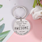 Inspiring best friend keychain