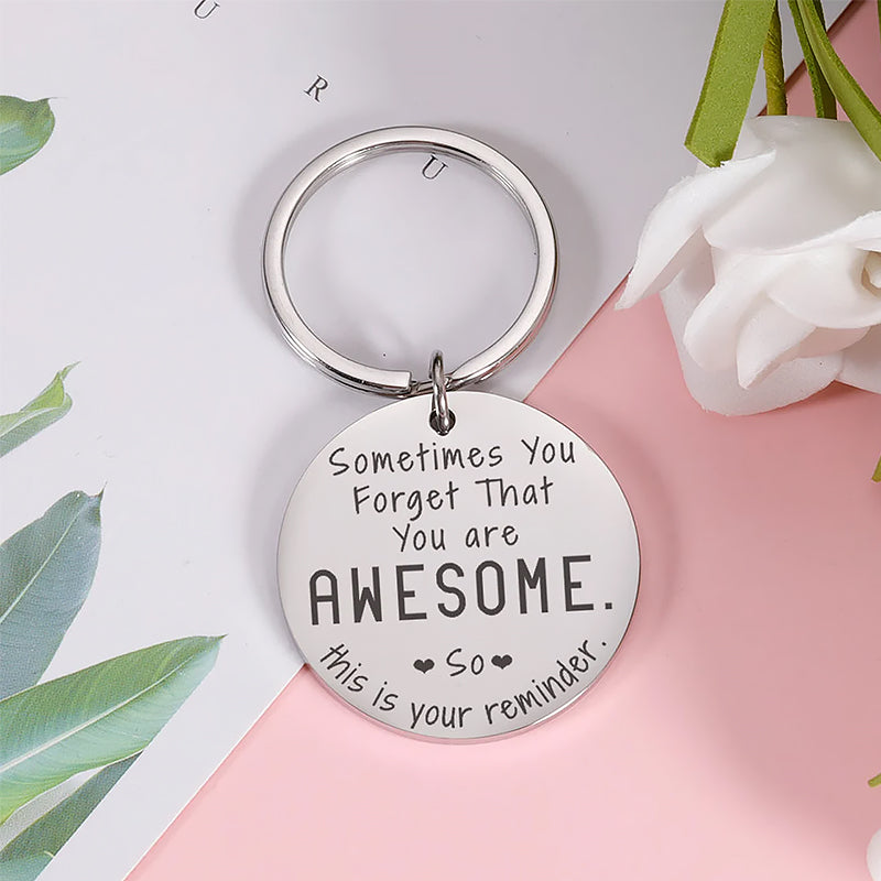 Inspiring best friend keychain