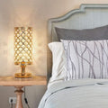 Modern Crystal USB Table Lamp – Gold or Silver