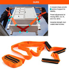 Adjustable Moving Straps with 2.7 m Auxiliary Belts and Metal Buckles