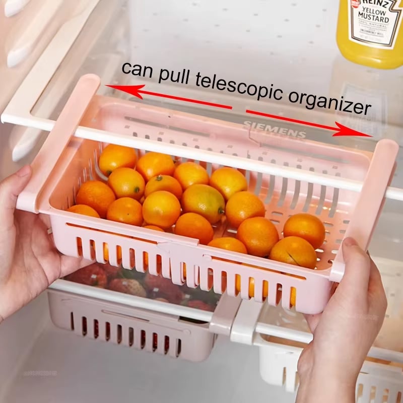 Multi-Purpose Refrigerator Organizer – Stackable Food Container with Drainage