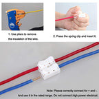 Self-locking push terminal connector
