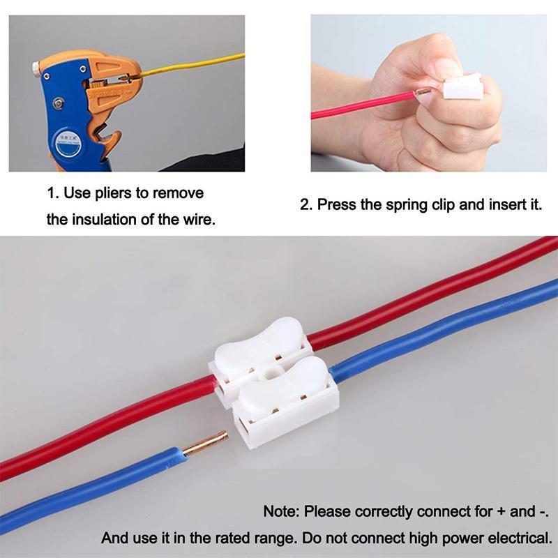 Self-locking push terminal connector