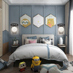 Slamora Children's Wall Light | Basketball Hoop Design | Glass & Metal | Art Deco Style | Bedroom Light