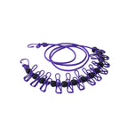 Portable elastic travel laundry rack