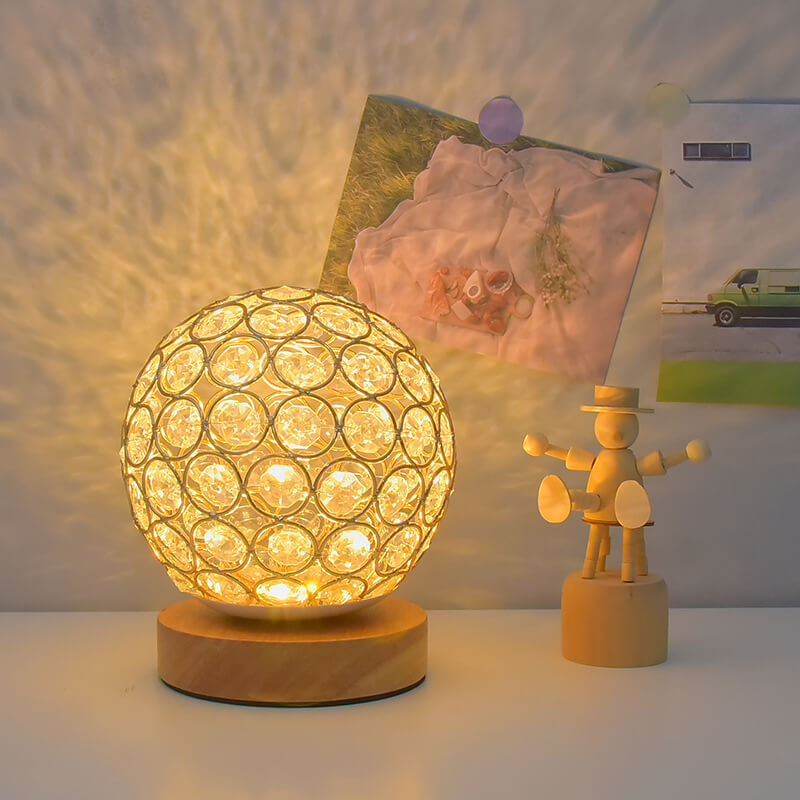 Modern Minimalist Round USB rechargeable LED table lamp