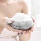 Super soft bath ball with suction cup with sunflower