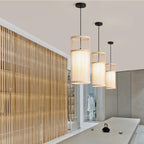 Bambora Zen Pendant Light | Handwoven Bamboo Lantern | Japanese Design | Natural Elegance