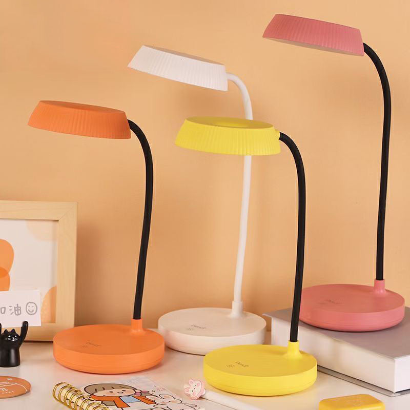 LumaPlate Minimalist LED Table Lamp | USB Charging | Eye Protection | Touch Control | Modern Design