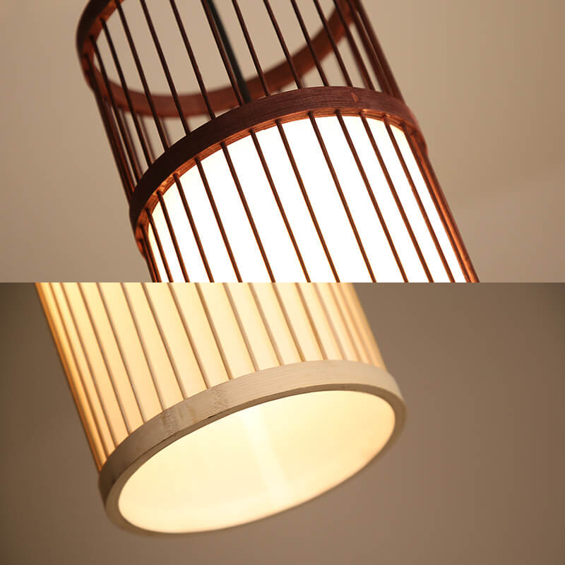 Bambora Zen Pendant Light | Handwoven Bamboo Lantern | Japanese Design | Natural Elegance