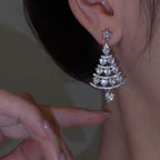 Christmas tree earrings (One pair)