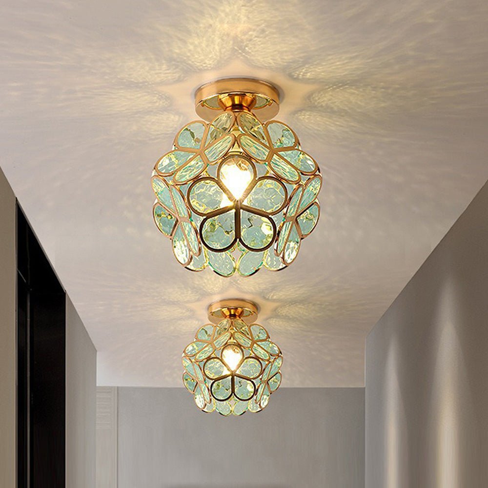 Ceiling lamp in floral design style