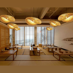 Rattan Woven Bamboo - Pendant Light - Led - Light
