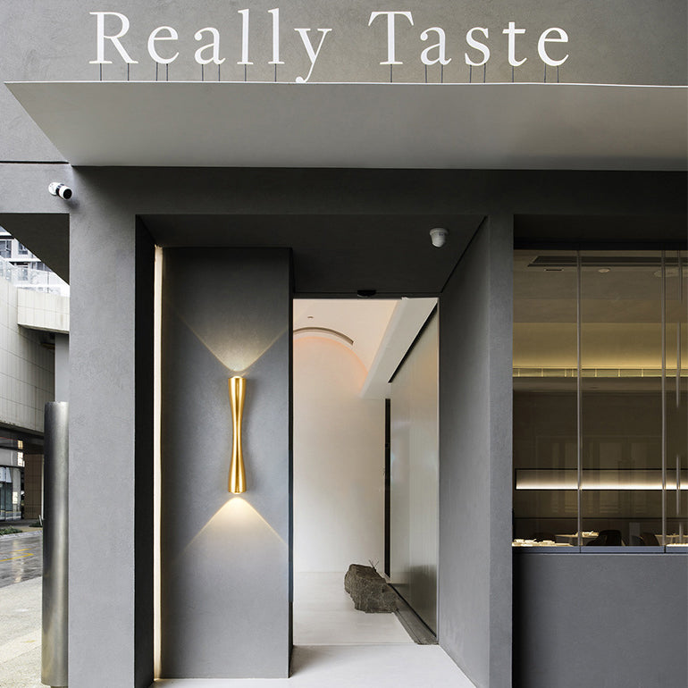 Modern Simple Long Horn 2-Light LED Indoor and Outdoor Wall Light