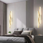 LuxLine Modern LED Wall Lamp | Minimalist Design | Iron & Acrylic | Dimmable Light