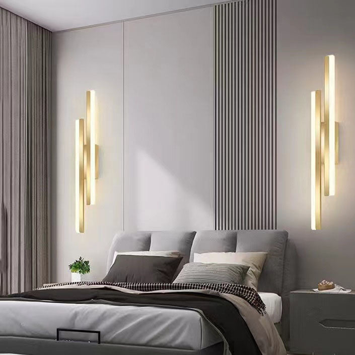 LuxLine Modern LED Wall Lamp | Minimalist Design | Iron & Acrylic | Dimmable Light