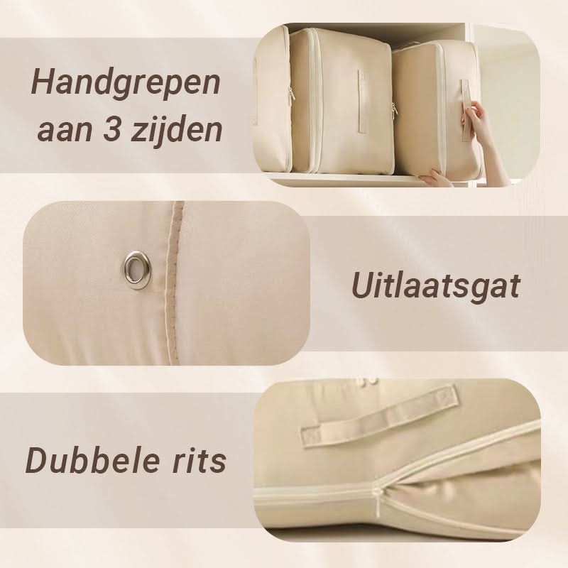 Compression Storage Bags for Clothes and Bedding, Reduces Volume up to 40%