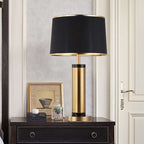 Modern Transitional Cylinder Iron Fabric 1-Light Table Lamp for the Living Room