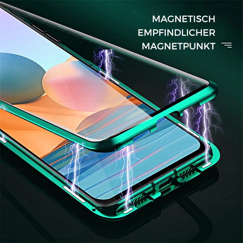 Samsung magnetic tempered glass double-sided phone case