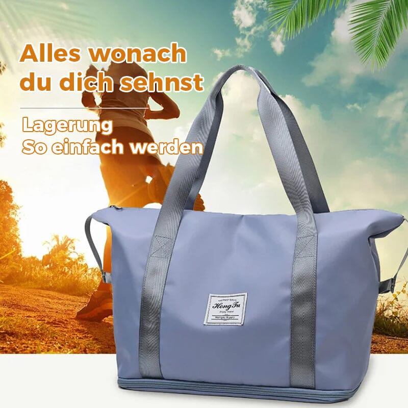 Double-layer travel bag with large capacity for moisture separation