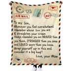 Printed Flannel Wrap Blanket