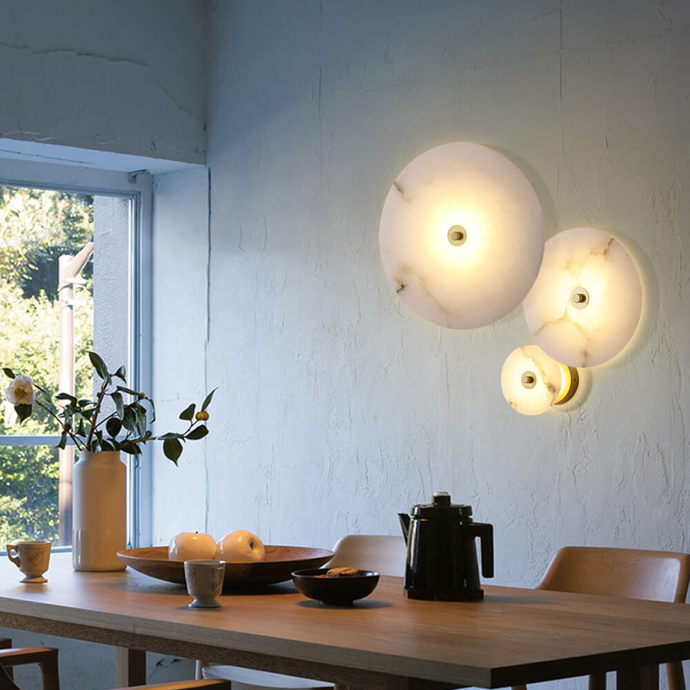 Combination of acrylic and marble in designer light!