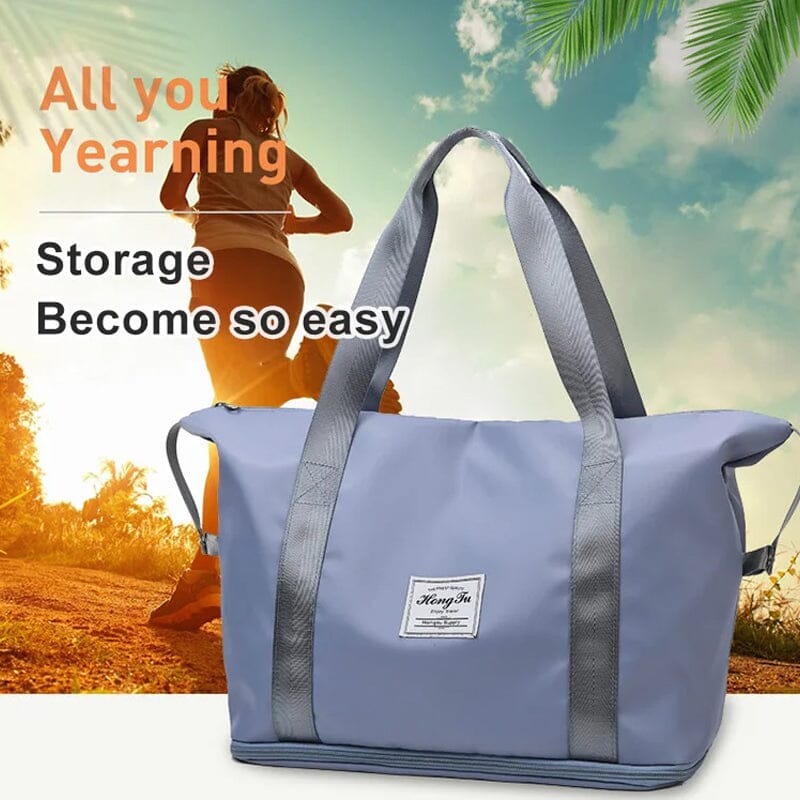 High Capacity Double Layer Wet Separation Travel Bag