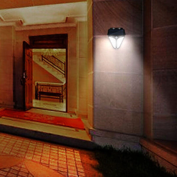 Solar Intelligent Triangle Outdoor Waterproof Body Sensor Patio LED Wall Light