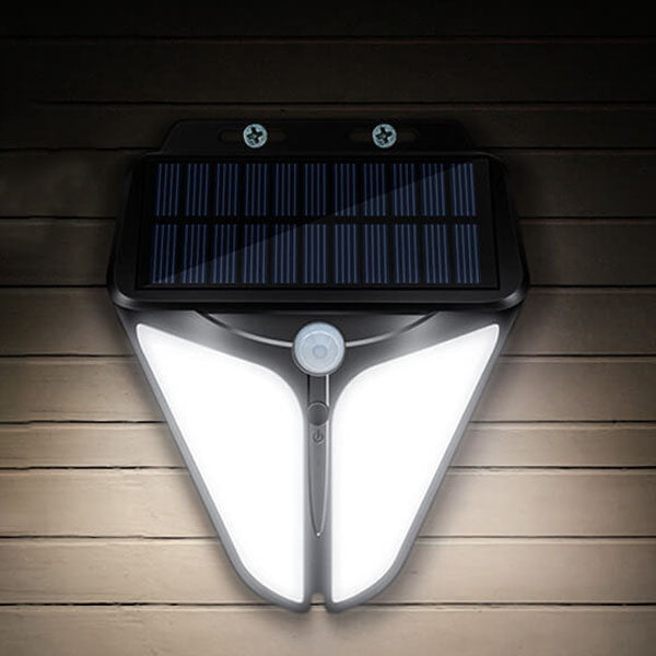 Solar Intelligent Triangle Outdoor Waterproof Body Sensor Patio LED Wall Light