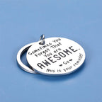 Inspiring best friend keychain