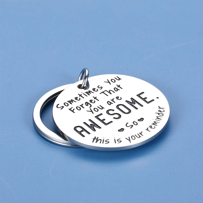 Inspiring best friend keychain