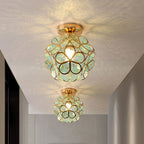 Glass Flower Ceiling Lamp - FloraGlow