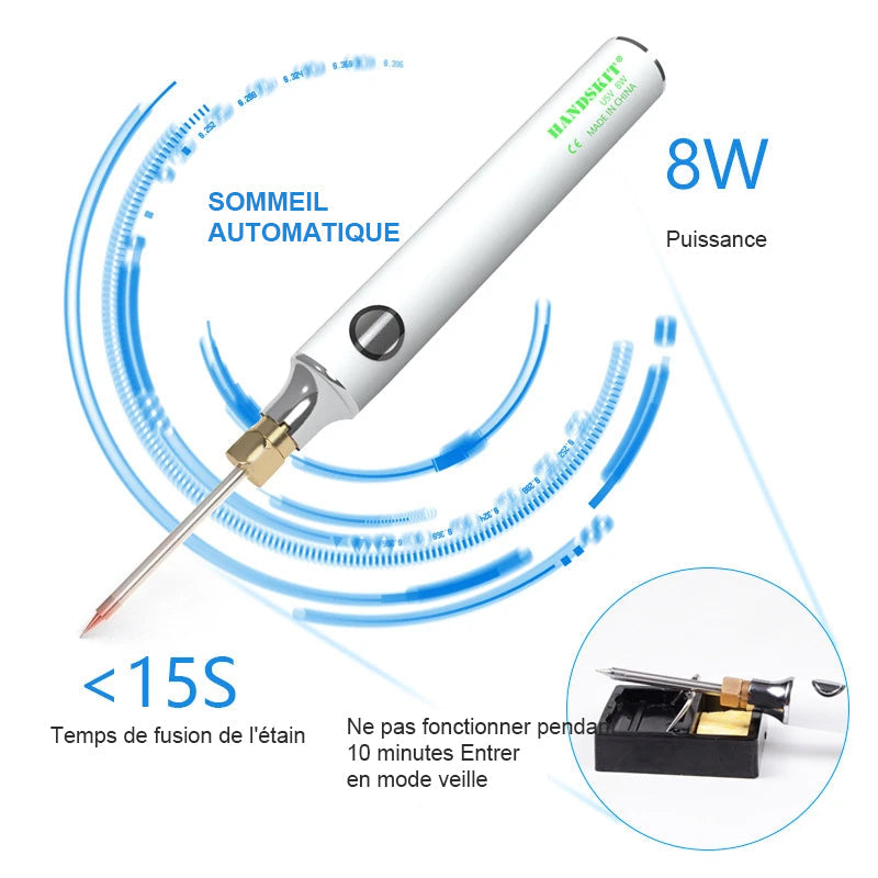 Portable Electric Soldering Iron Set Usb