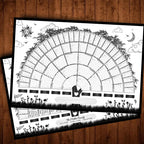 Family history family tree canvas