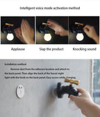Modern creative faucet ABS PC USB LED night light wall lamp