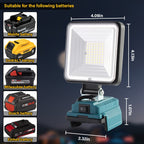 Battery LED work light 3000 LM – Eye-friendly & with heat dissipation