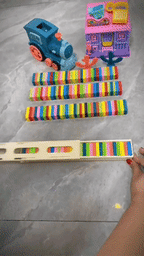 Kids Automatic Laying Domino Train