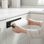 Modern Paper Towel Holder, Durable Iron, Wall Mountable