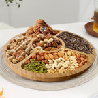 SnackAura – Serve snacks stylishly with a durable, eco-friendly bamboo tray