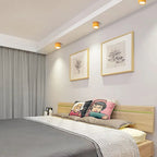 Minimalist ceiling lamp with LED glow